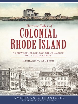 cover image of Historic Tales of Colonial Rhode Island